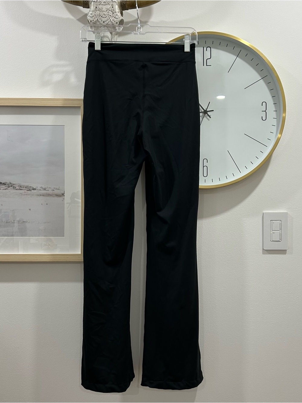 Nike Black Flare Yoga Pants Leggings Size Small - Picture 2 of 6